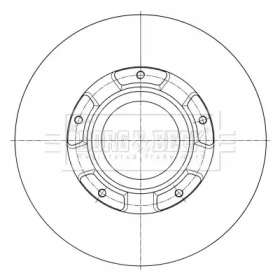 BORG & BECK bbd6073s -  Тормозной диск